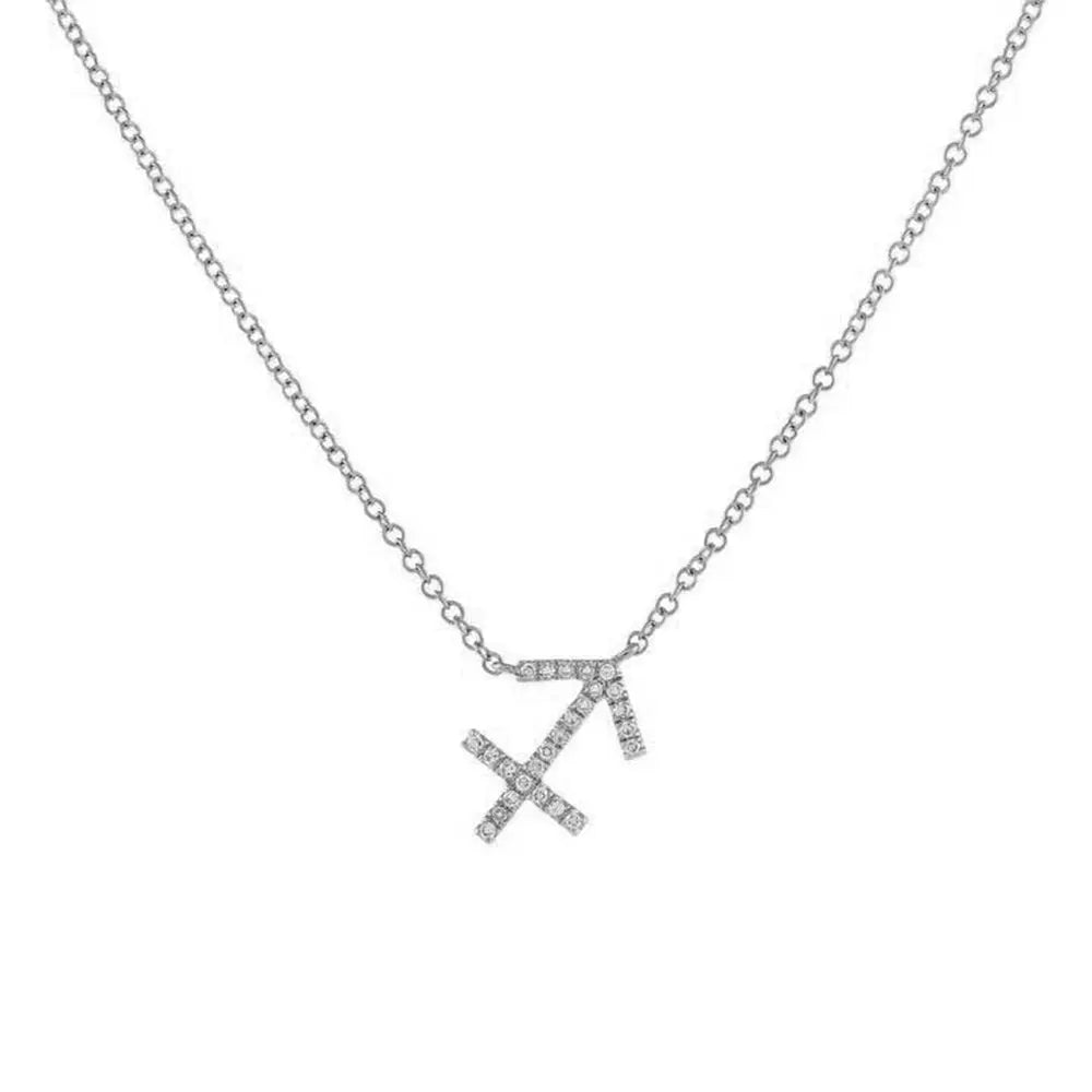 Celestial Diamond Zodiac Necklace – Astrology Sign Jewelry Gift - Gems Ritual