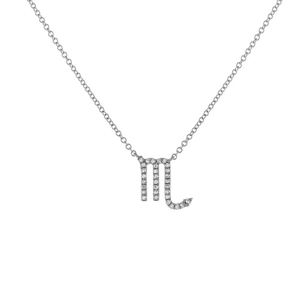Celestial Diamond Zodiac Necklace – Astrology Sign Jewelry Gift - Gems Ritual