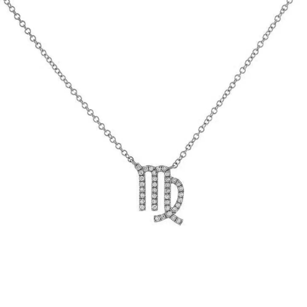 Celestial Diamond Zodiac Necklace – Astrology Sign Jewelry Gift - Gems Ritual