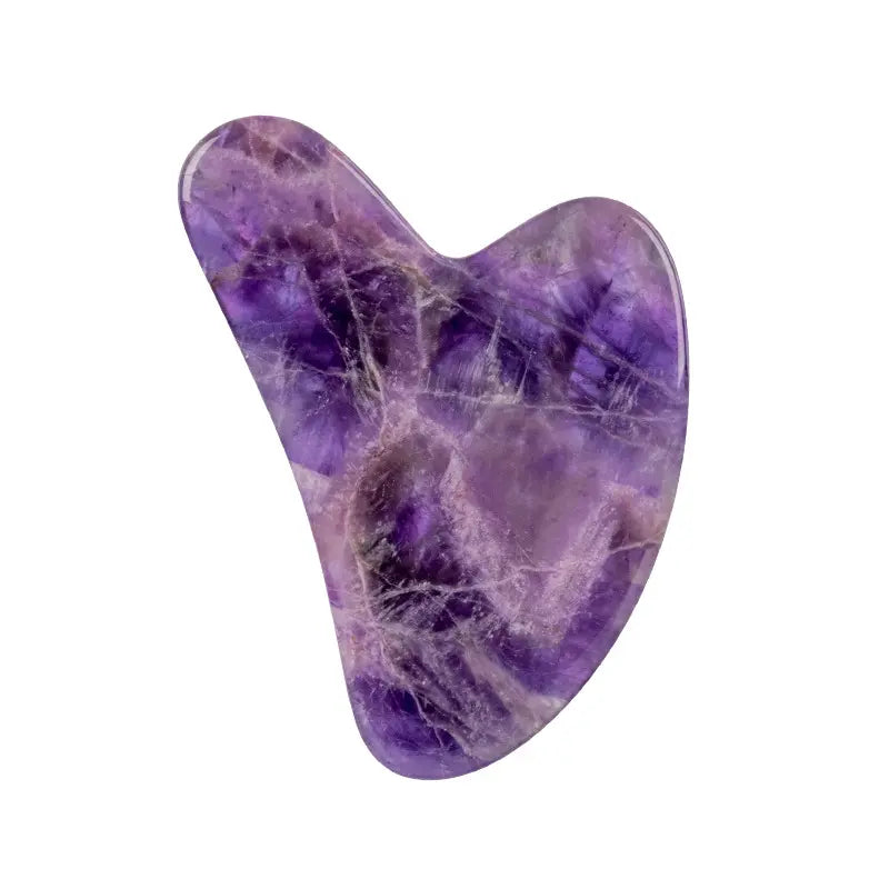 Premium Amethyst Face Roller & Scraping Tool Kit Gems Ritual