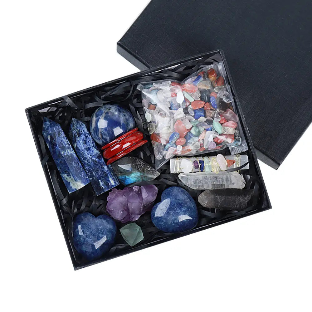 Mystic Energy Crystal Ball and Healing Gemstone Collection - Gems Ritual