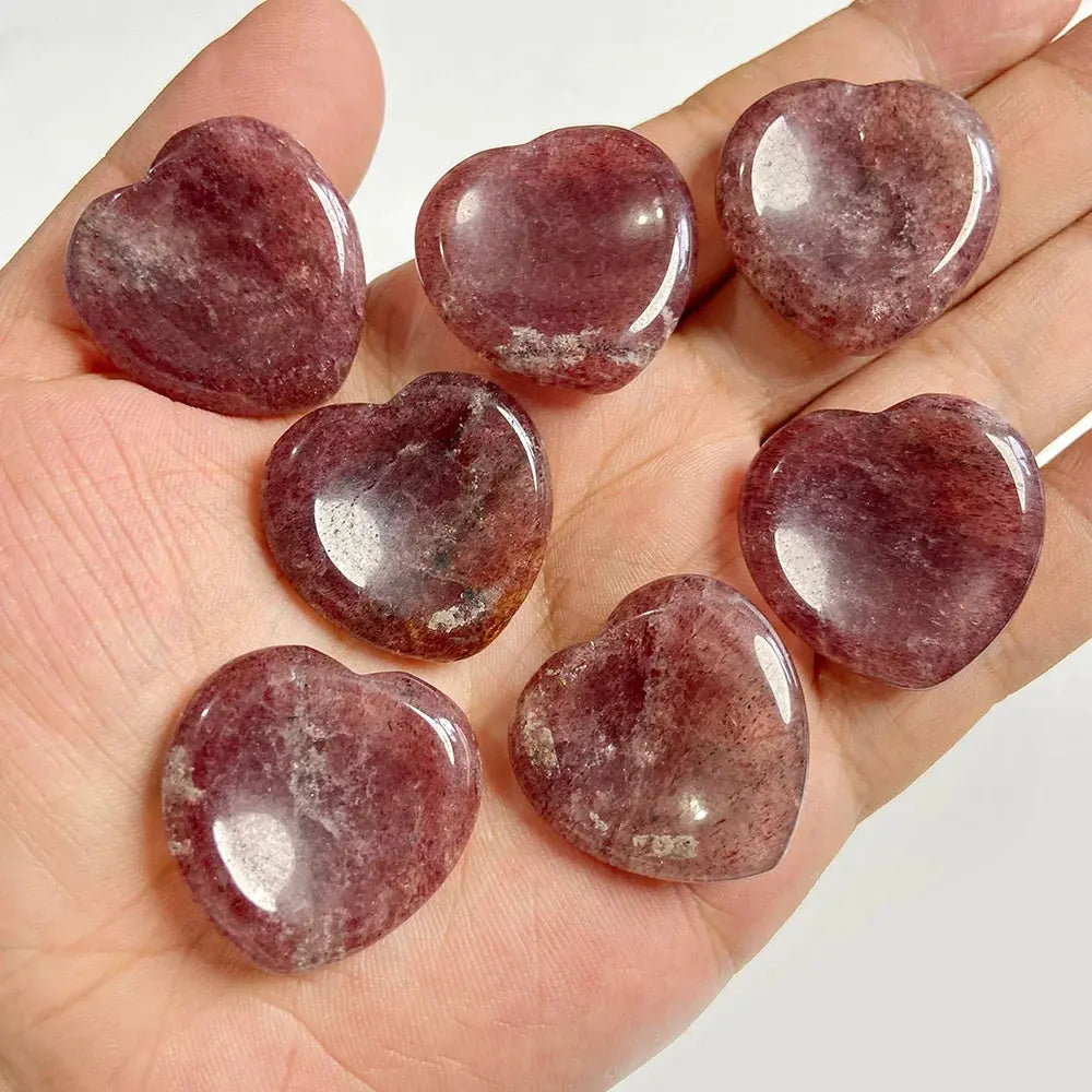 Heart Hand Stone Massage Set – Relaxation in Your Palm - Gems Ritual
