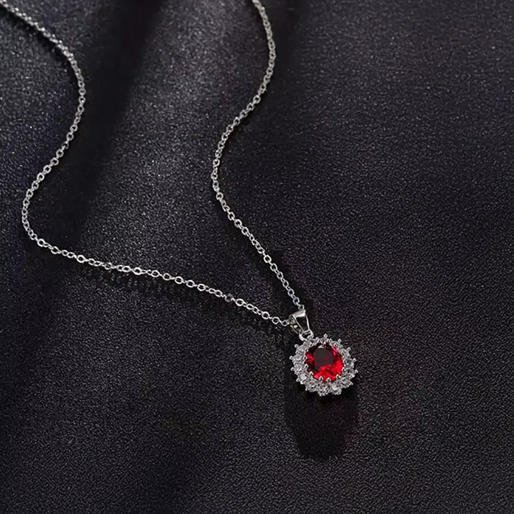 Glamorous Sapphire Jewelry Set with Zirconia Accents Gems Ritual