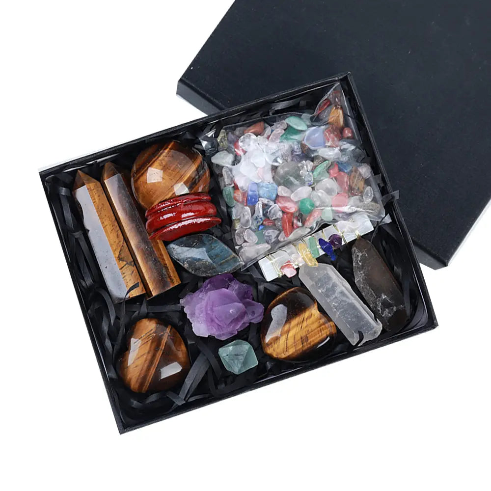 Mystic Energy Crystal Ball and Healing Gemstone Collection - Gems Ritual