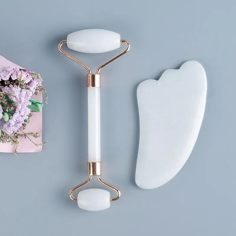 Serene White Jade Face Roller – The Key to Radiant Skin - Gems Ritual