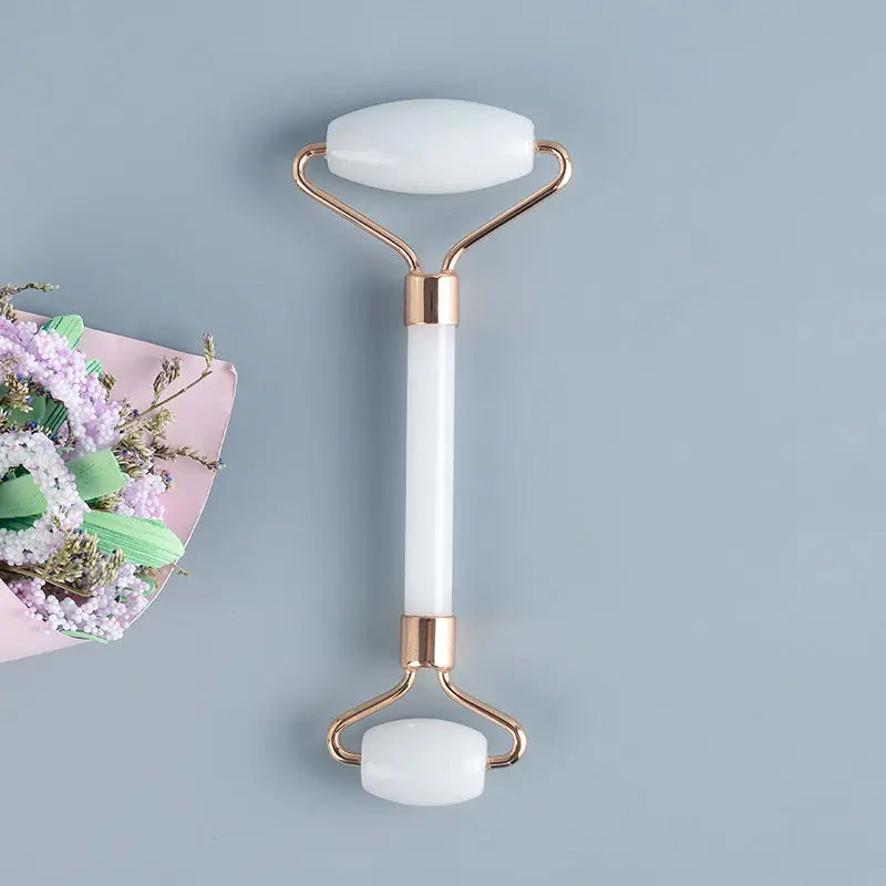 Serene White Jade Face Roller – The Key to Radiant Skin - Gems Ritual
