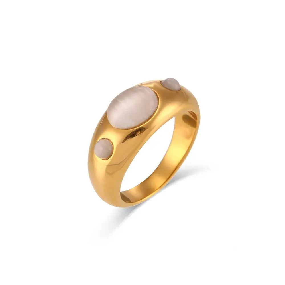 Elegant Opal & Turquoise Ring – Timeless Beauty for Women - Gems Ritual