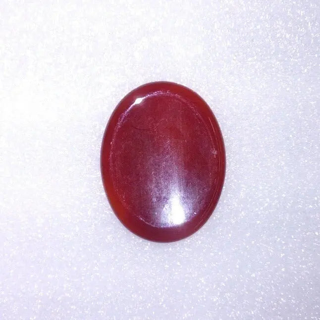 Natural Crystal Thumb Stone – Oval Worry Stone for Stress Relief & Meditation - Gems Ritual