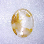 Natural Crystal Thumb Stone – Oval Worry Stone for Stress Relief & Meditation - Gems Ritual
