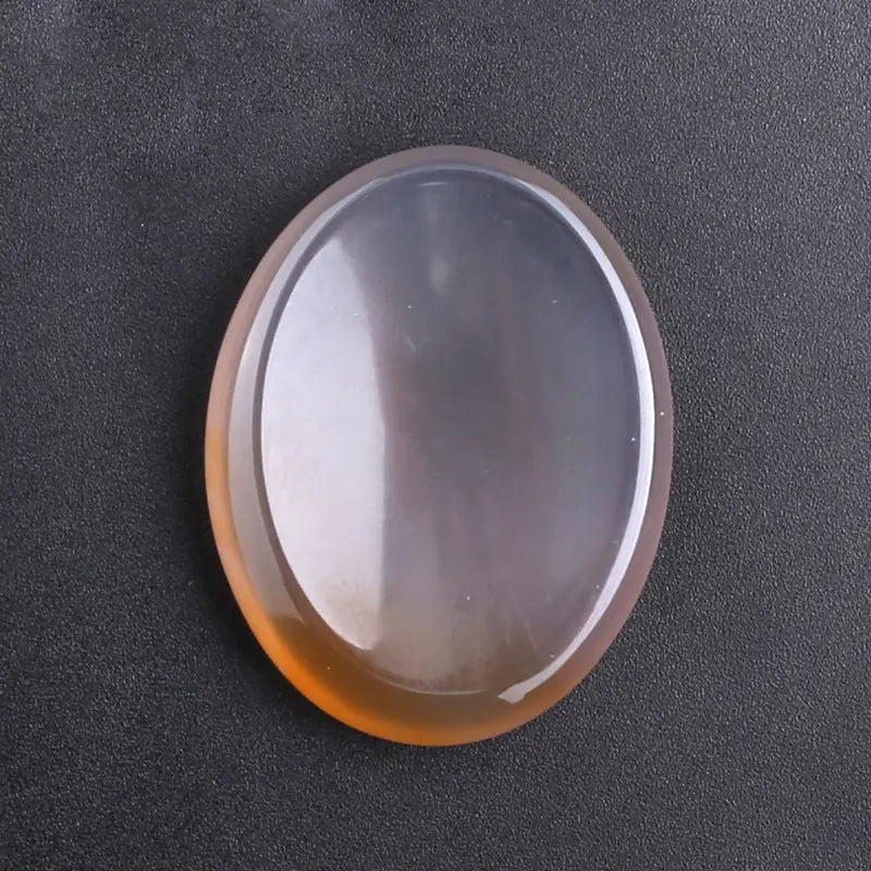 Natural Crystal Thumb Stone – Oval Worry Stone for Stress Relief & Meditation - Gems Ritual