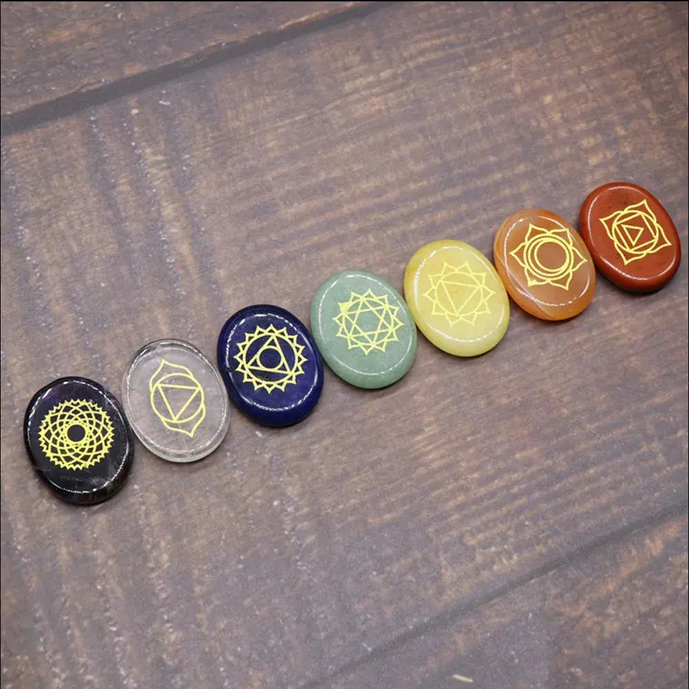 Chakra Gems Set – 7 Healing Crystals for Meditation & Reiki Gems Ritual