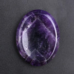 Natural Crystal Thumb Stone – Oval Worry Stone for Stress Relief & Meditation - Gems Ritual