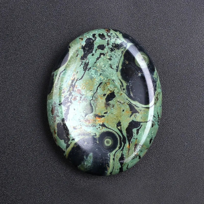 Natural Crystal Thumb Stone – Oval Worry Stone for Stress Relief & Meditation - Gems Ritual