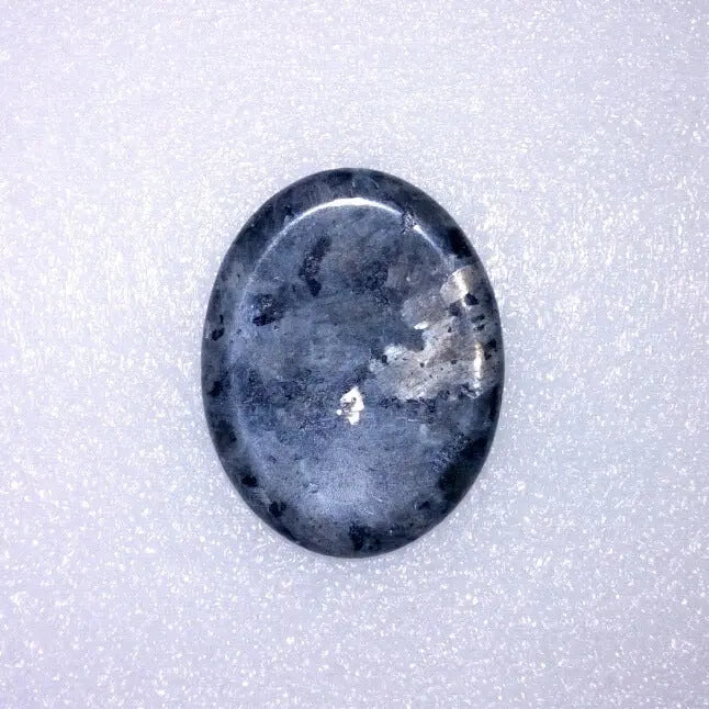 Natural Crystal Thumb Stone – Oval Worry Stone for Stress Relief & Meditation - Gems Ritual