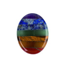 Natural Crystal Thumb Stone – Oval Worry Stone for Stress Relief & Meditation - Gems Ritual