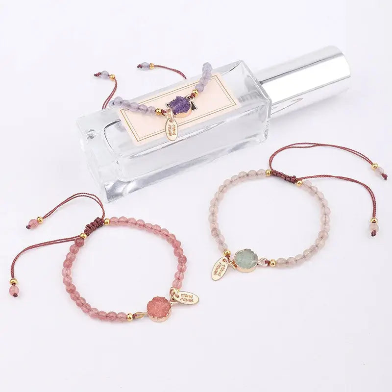 Adjustable Natural Crystal Quartz Bracelet – Graceful and Versatile Gems Ritual