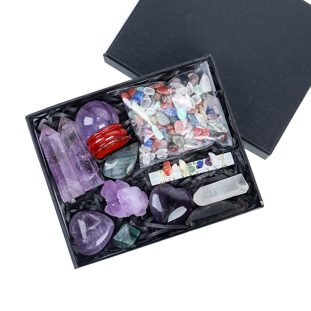 Mystic Energy Crystal Ball and Healing Gemstone Collection - Gems Ritual