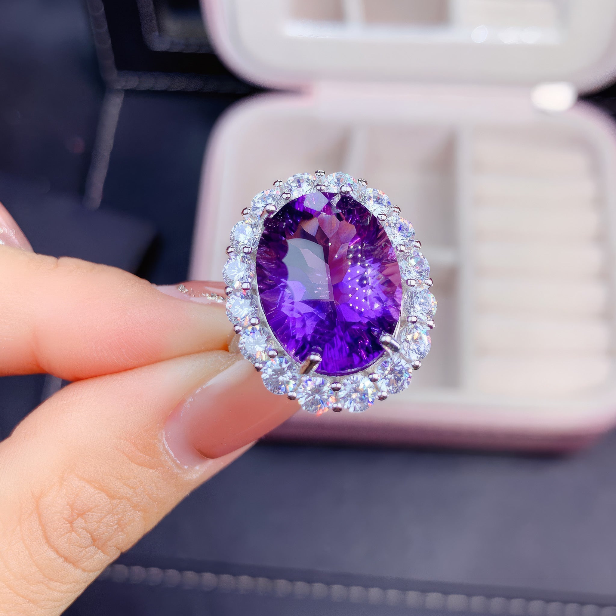 A Majestic Amethyst Ring That Captivates with Brilliance Gems Ritual