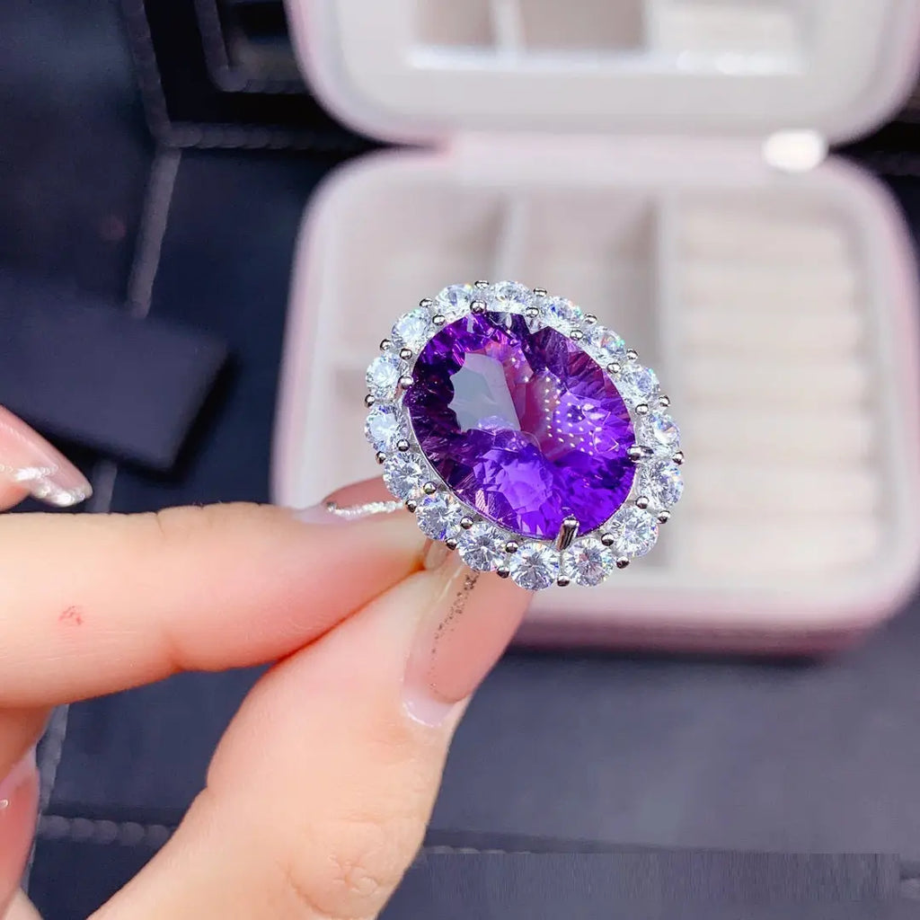 A Majestic Amethyst Ring That Captivates with Brilliance Gems Ritual