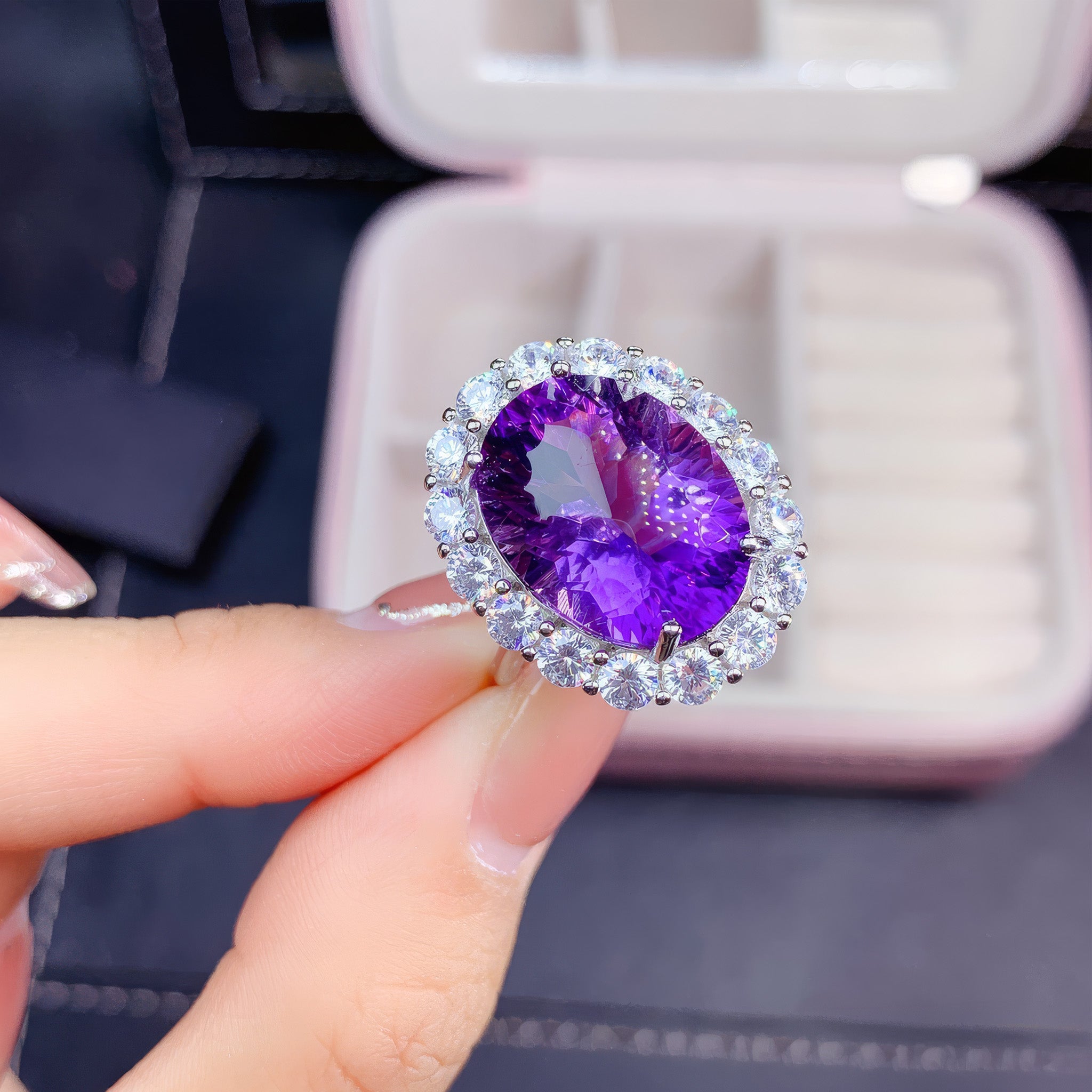 A Majestic Amethyst Ring That Captivates with Brilliance Gems Ritual