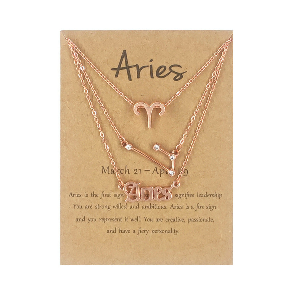 Modern Design Ethnic Letter Necklaces Collection Gems Ritual