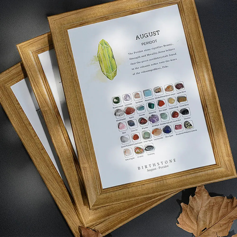 Birthstone Stones Crystal Decor for Zodiac & Astrology Lovers - Gems Ritual