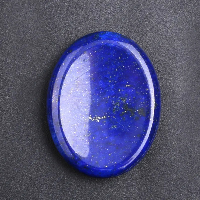 Natural Crystal Thumb Stone – Oval Worry Stone for Stress Relief & Meditation - Gems Ritual