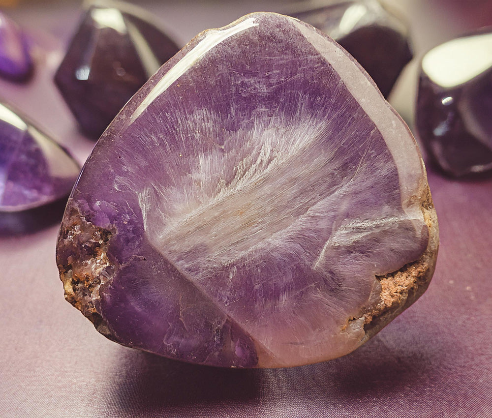 Ametrine gemstone mined in Bolivia’s Anahi Mine, symbolizing unity, harmony, and transformation, with a rich history rooted in legend.