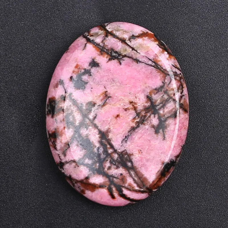 Natural Crystal Thumb Stone – Oval Worry Stone for Stress Relief & Meditation - Gems Ritual