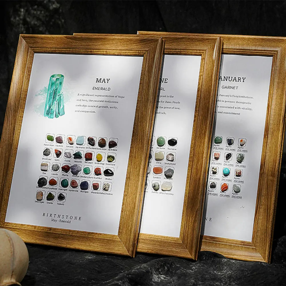 Birthstone Stones Crystal Decor for Zodiac & Astrology Lovers - Gems Ritual