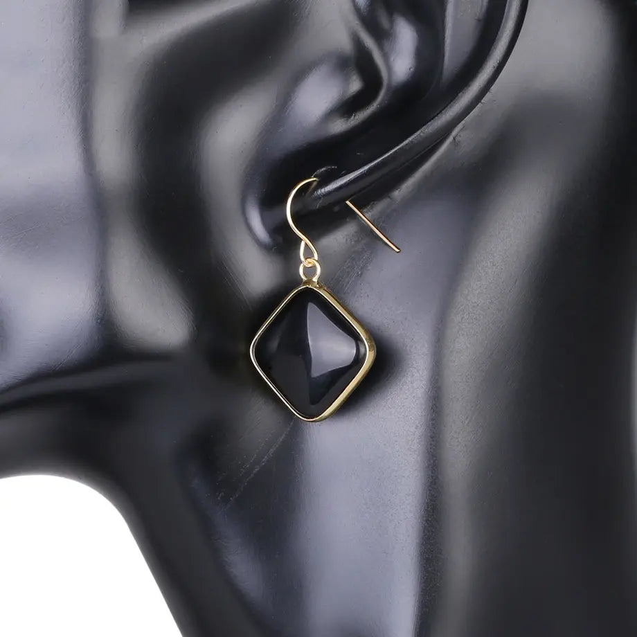 Natural Stone Drop Earrings for Everyday Sophistication - Gems Ritual