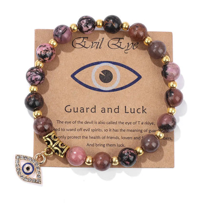 Unisex Bead Bracelet with Agate Gems Ritual