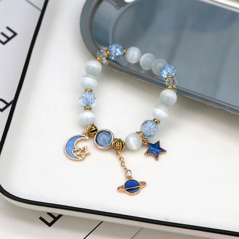 Cosmic Energy Bracelet – Natural Stone Galaxy-Inspired Jewelry - Gems Ritual