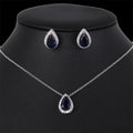 Timeless Zircon Wedding Set with Necklace and Earrings - Gems Ritual