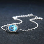 Modern Chic Women’s Jewelry – Stunning Blue Topaz Bracelet - Gems Ritual