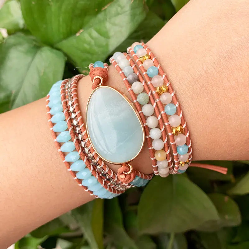 Achat- und Jaspis-Armband - Umarme freudige Energien