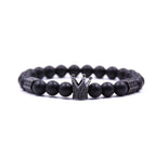 King's Crown Gem Bracelet – Classic Zircon & Bead Design - Gems Ritual
