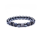 King's Crown Gem Bracelet – Classic Zircon & Bead Design - Gems Ritual