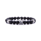 King's Crown Gem Bracelet – Classic Zircon & Bead Design - Gems Ritual