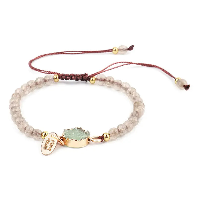Adjustable Natural Crystal Quartz Bracelet – Graceful and Versatile - Gems Ritual