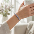 Graceful Topaz Bracelet with Adjustable Sterling Silver Chain - Gems Ritual