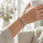 Graceful Topaz Bracelet with Adjustable Sterling Silver Chain - Gems Ritual
