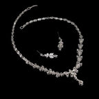 Timeless Zircon Bridal Set – Necklace and Earrings - Gems Ritual
