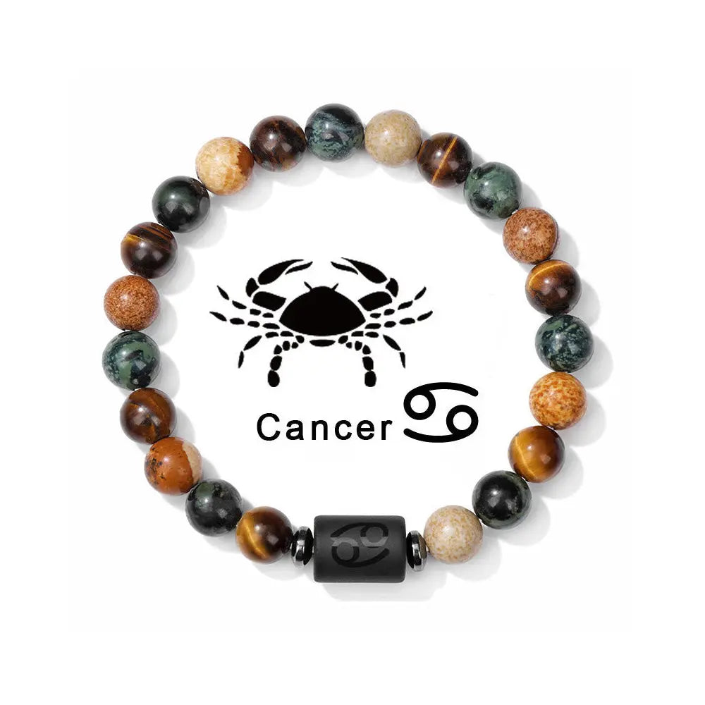 Unisex Zodiac Energy Bracelet Gems Ritual