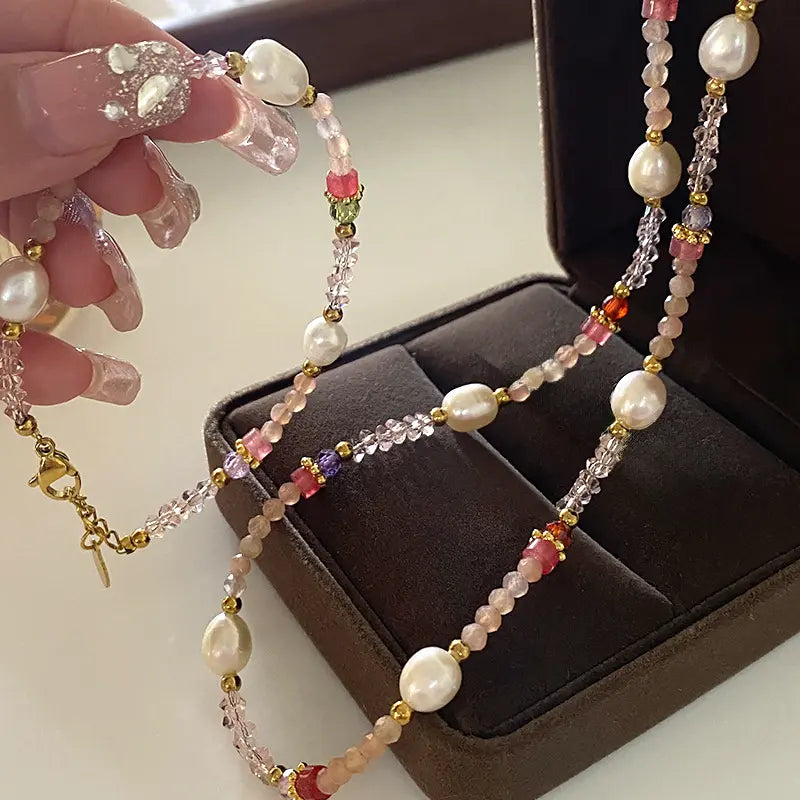 Bohemian Gemstone & Pearl Necklace – A Unique Blend of Color, Energy, and Style Gems Ritual