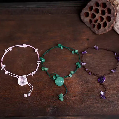 A Chic Crystal Anklet Infused with Healing Energy Gems Ritual