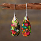 Bohemian Emperor Stone Teardrop Earrings - Gems Ritual
