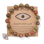 Unisex Agate Bead Bracelet – Elegance with a Touch of Energy - Gems Ritual