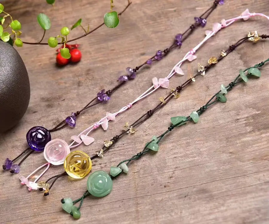 A Chic Crystal Anklet Infused with Healing Energy Gems Ritual