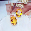 Natural Citrine Jewelry Set – A Touch of Golden Glow - Gems Ritual